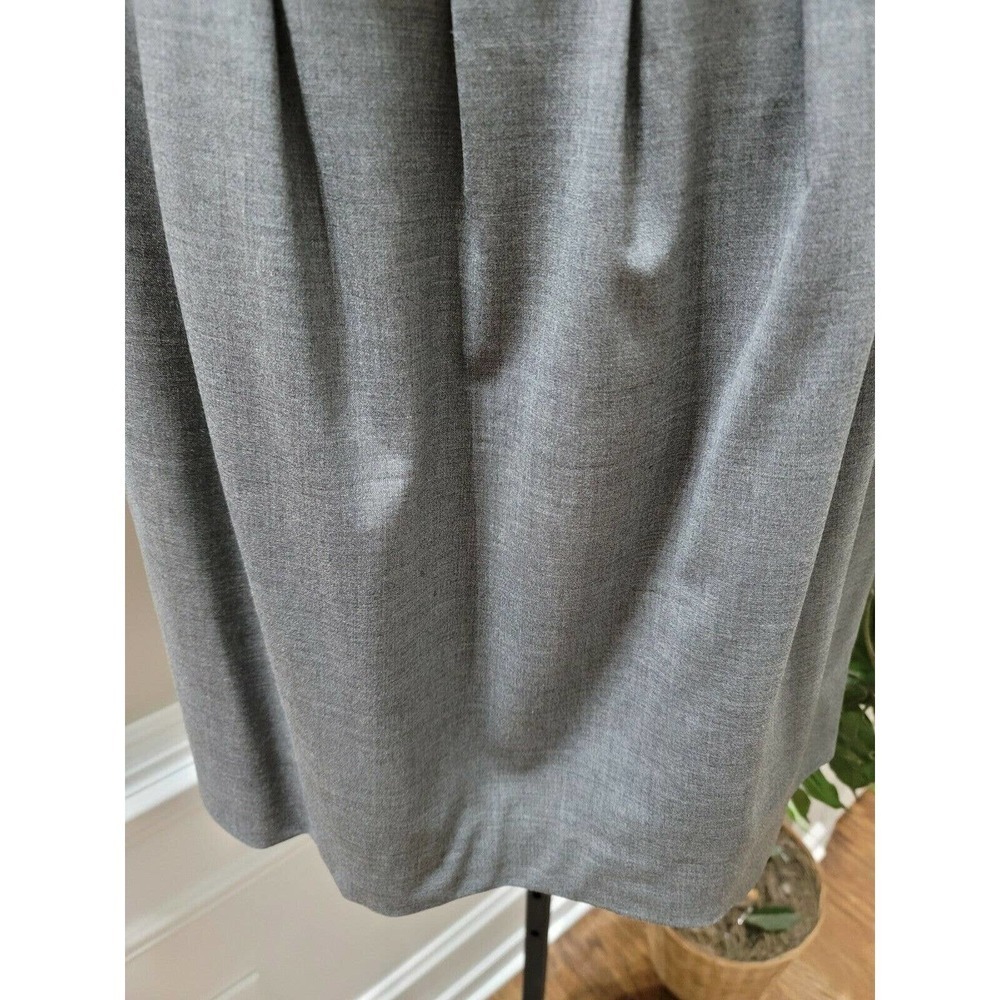 BCBGMAXAZRIA Women's Gray Wool and Spandex Knee Length Flare‎ Skirt Size 08 - Picture 3 of 9